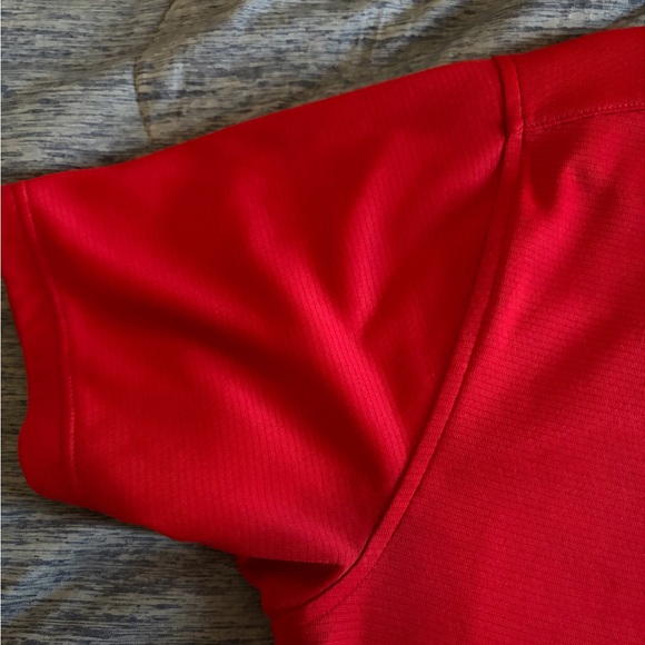 Under Armour Men's Vibrant Red Polo - Picture 3 of 6